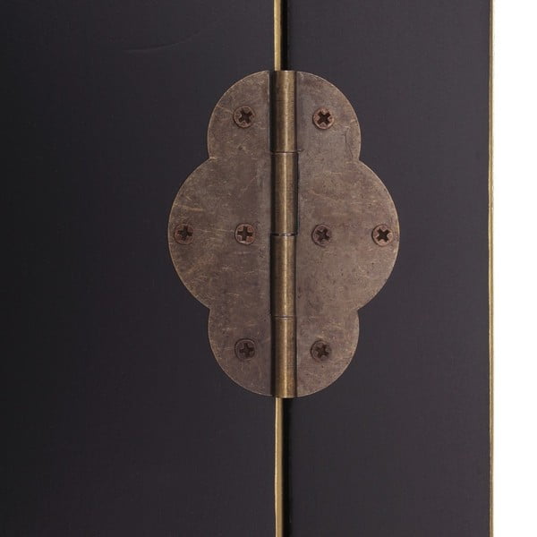 Fekete ruhásszekrény 55x185 cm Oriente – Ixia-image-3