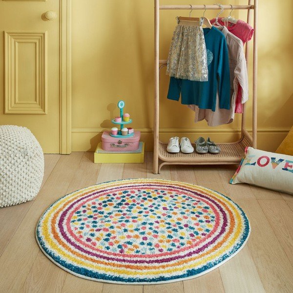 Kerek szőnyeg 100x100 cm Rainbow Spot – Flair Rugs-image-1