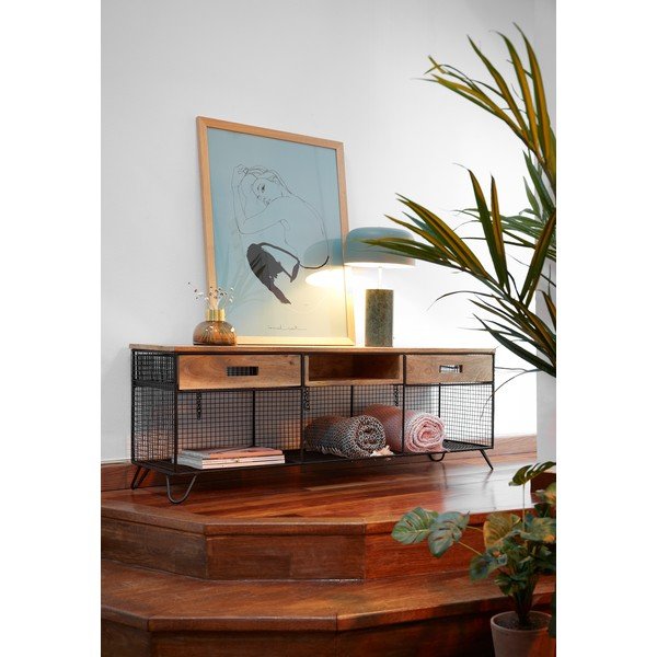 Interni mangófa TV-állvány, 120,5 x 46 cm - Kave Home-image-4