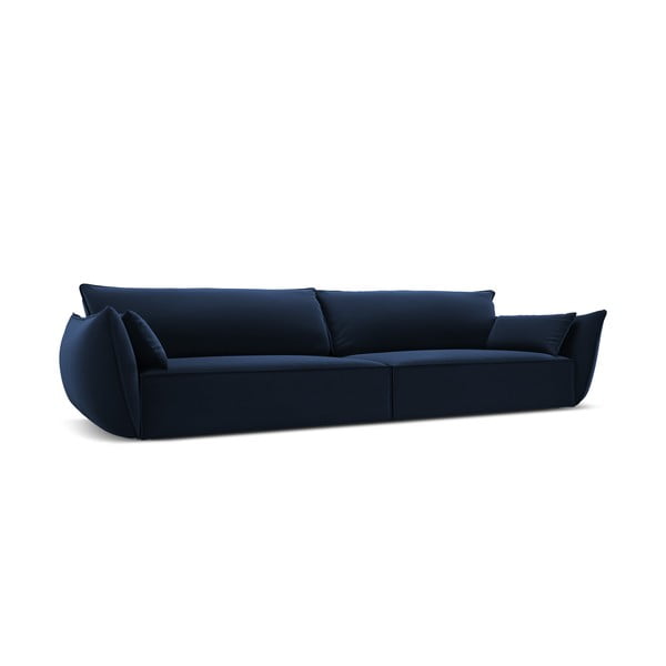 Sötétkék bársony kanapé 248 cm Vanda – Mazzini Sofas-image-2
