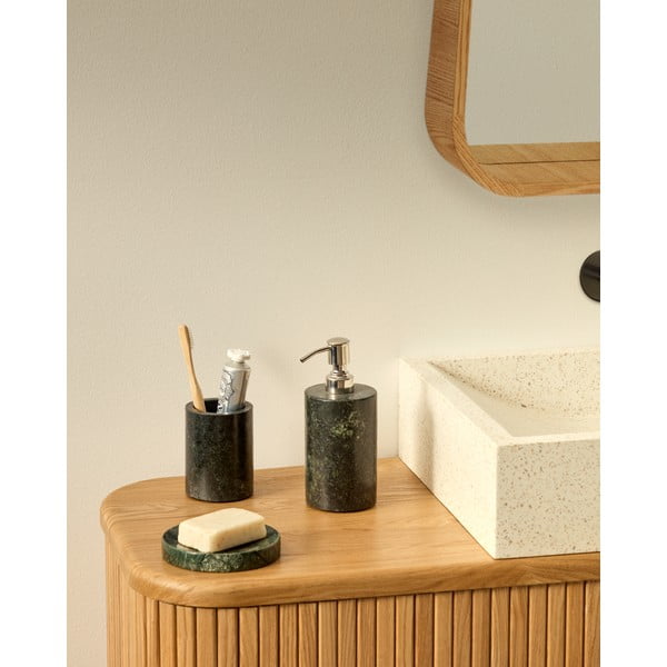 Sötétzöld márvány szappantartó Elenei – Kave Home-image-2