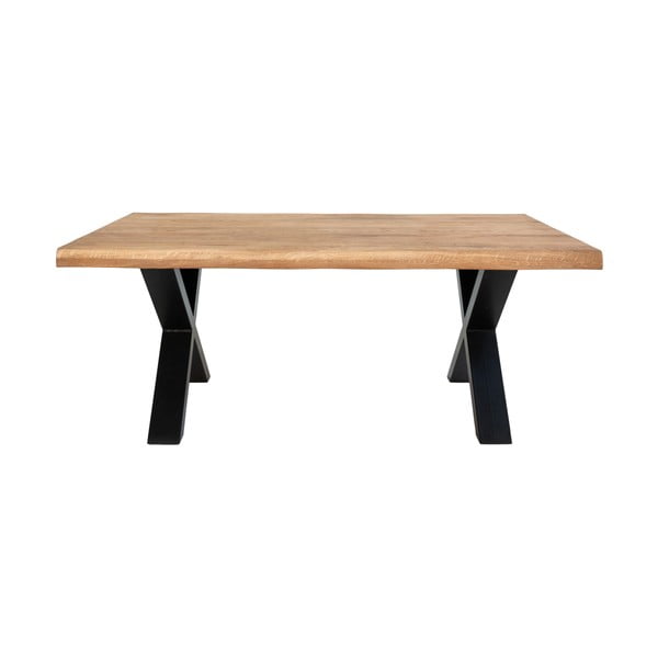 Toulon dohányzóasztal tömör tölgyfa asztallappal, 120 x 70 cm - House Nordic-image-2