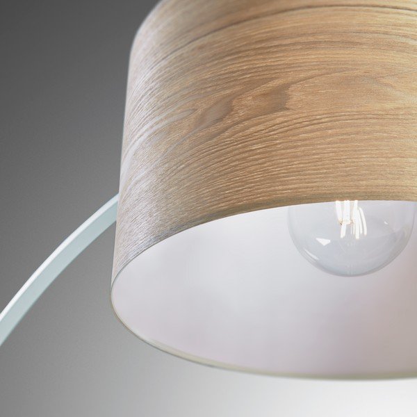 Fehér-natúr színű állólámpa fa búrával (magasság 210 cm) Juhe Ash – Kave Home-image-4