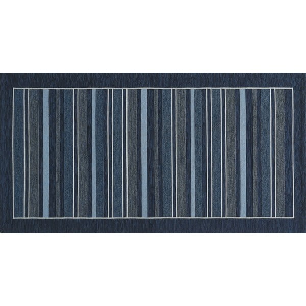 Velour sötétkék futószőnyeg, 55 x 140 cm - Floorita-image-1