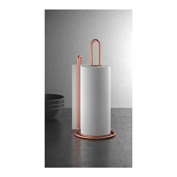 Rézszínű konyhai papírtörlő tartó - Metaltex-image-3
