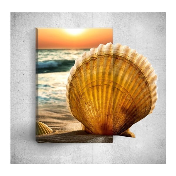 Seashell 3D fali kép, 40 x 60 cm - Mosticx
