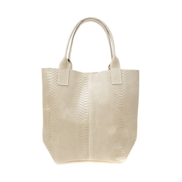 Lola bézs bőr shopper táska - Renata Corsi-image-1