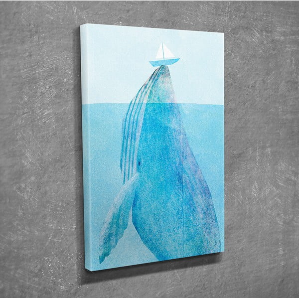 Whale vászon fali kép, 30 x 40 cm-image-3