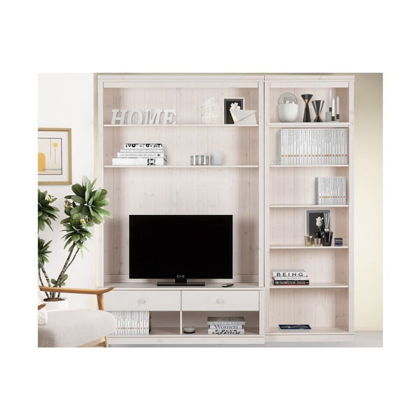 Fehér borovi fenyő nappali bútor szett 214x223 cm Anita – Støraa-image-3