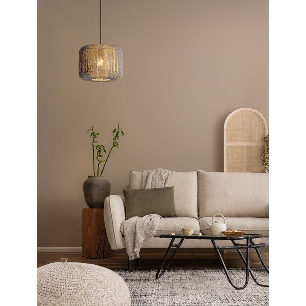 Kék-natúr színű kötél függőlámpa ø 33 cm Abby – Nova Luce-image-2