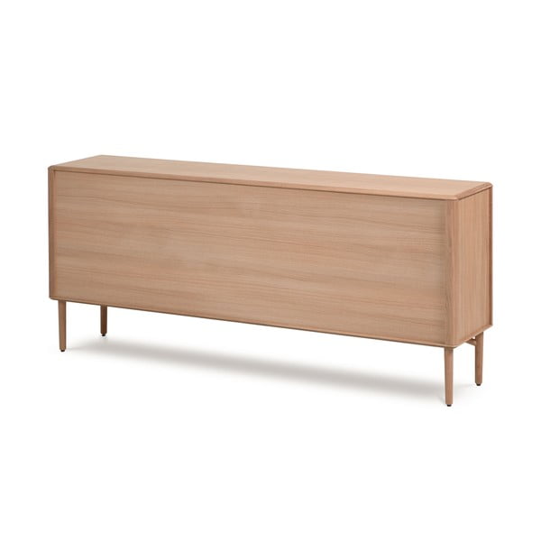 Natúr színű alacsony komód tölgyfa dekorral 200x86 cm Lenon – Kave Home-image-3