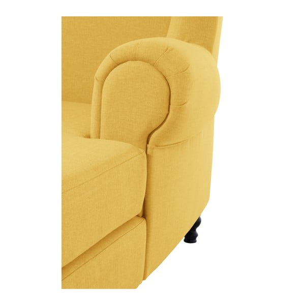 Mareille Yellow sárga színű füles fotel - Max Winzer-image-4