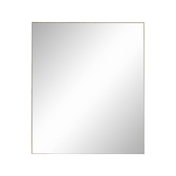 Natúr színű fali tükrös fürdőszoba szekrény tölgyfa dekorral 60x70 cm Wisla – Støraa-image-1