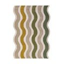 Zöld-natúr színű kézi szövésű gyapjú szőnyeg 200x290 cm Cascade Wool – Flair Rugs