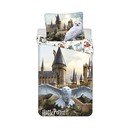 Egyszemélyes pamut gyerek ágyneműhuzat 140x200 cm Harry Potter "Hedwig" – Jerry Fabrics