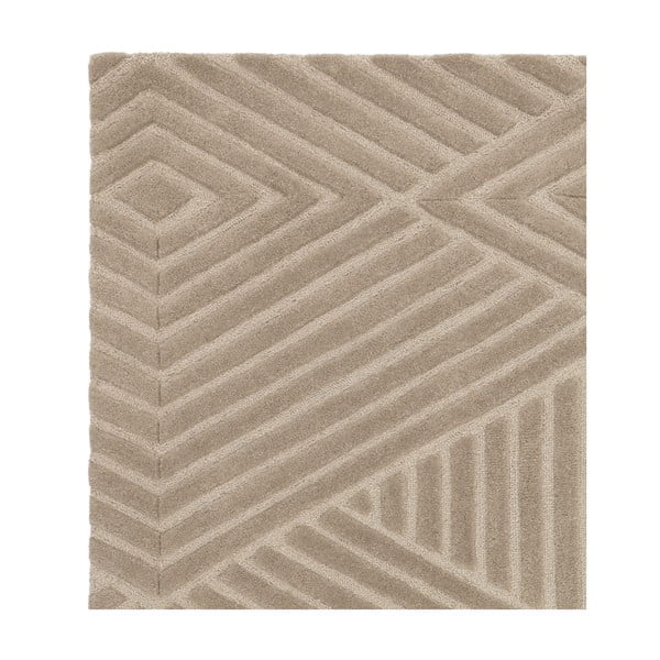 Világosbarna gyapjú szőnyeg 120x170 cm Hague – Asiatic Carpets-image-4