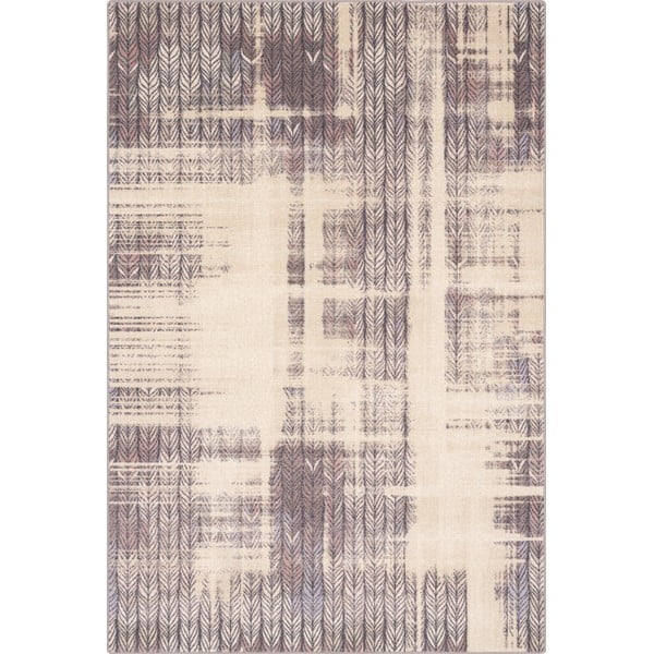 Bézs gyapjú szőnyeg 133x180 cm Braids – Agnella