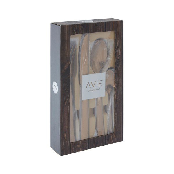 Lustra 16 db-os rozsdamentes acél evőeszköz készlet - Premier Housewares-image-1