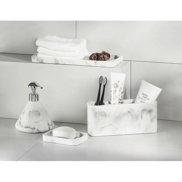 Desio fehér-szürke fogkefe rendszerező - Wenko-image-2