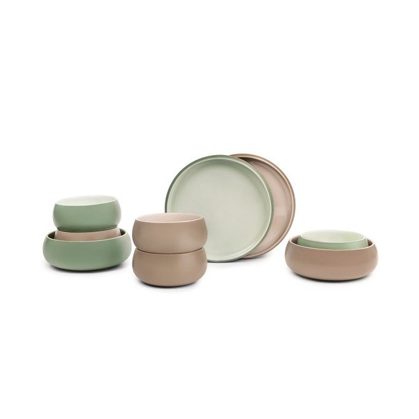 Bézs kőedény tálka szett leveses/ramenhez 4 db-os 1 l Terra Vira – Bonami Selection-image-4