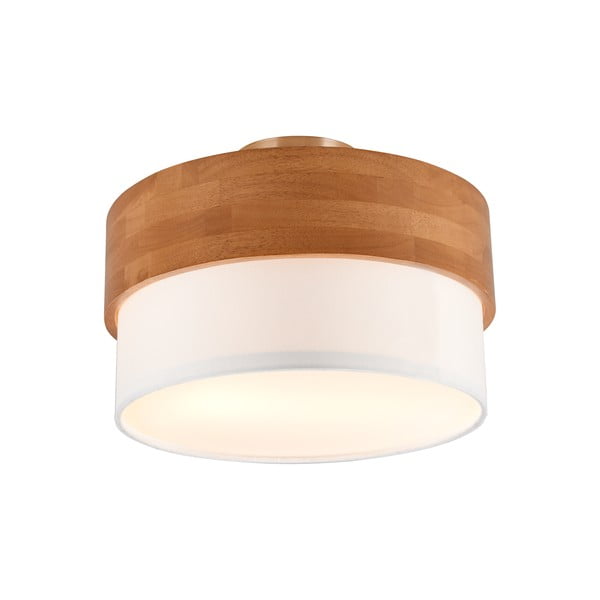 Fehér-natúr színű mennyezeti lámpa textil búrával Seasons – Trio-image-2