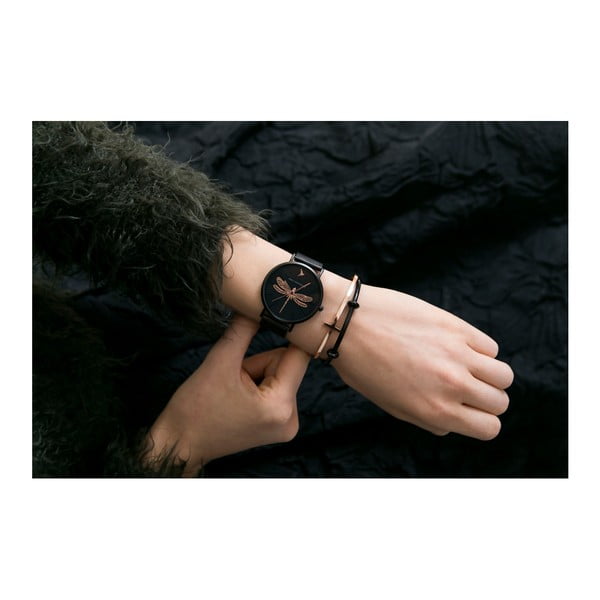 Miliya női karóra fekete rozsdamentes acélszíjjal - Emily Westwood-image-4