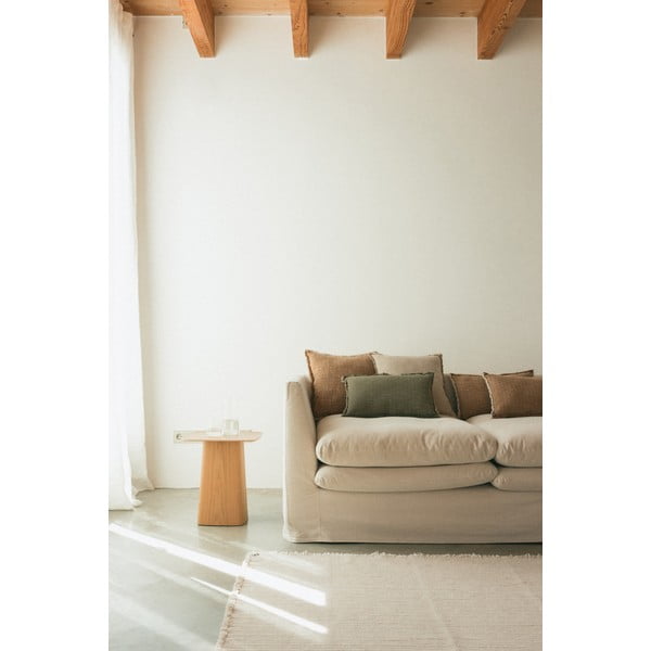 Krémszínű kézi szövésű pamut szőnyeg 200x300 cm Handloom – Lorena Canals-image-1