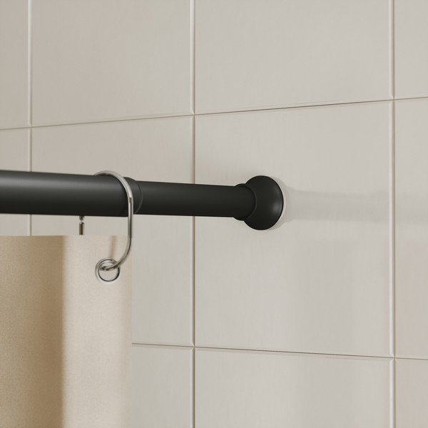 Matt fekete zuhanyfüggöny rúd 106 - 182 cm Chroma – Umbra-image-1