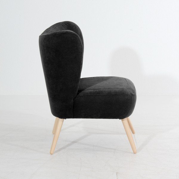Sari Velur fekete fotel - Max Winzer-image-1