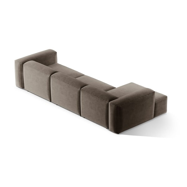 Barna sarokkanapé (bal oldali-heverő résszel) Bergamo – Cosmopolitan Design-image-4