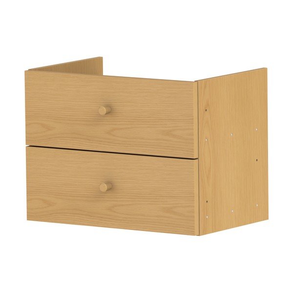 Natúr színű bútorelem - fiókok tölgyfa dekorral 43x33 cm Z  – Tenzo-image-2