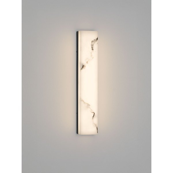 Fehér-matt fekete LED fali lámpa kő dekorral Shado – Nova Luce-image-3