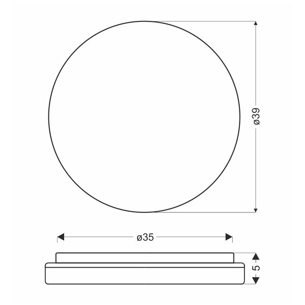 Natúr színű LED mennyezeti lámpa ø 39 cm Gandava – Candellux Lighting-image-2