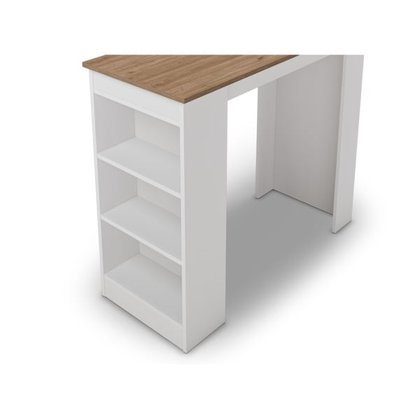 Bárasztal tölgyfa dekoros asztallappal 52x120 cm Peru – Marckeric-image-2