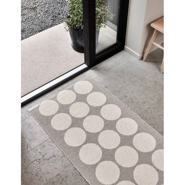 Bézs-krémszínű kültéri-beltéri futószőnyeg 70x160 cm Hugo Linen Vanilla – Pappelina-image-4