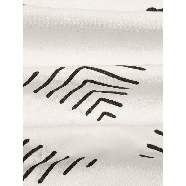 Bézs kétszemélyes pamut-perkál ágyneműhuzat, 200 x 200 cm - Westwing Collection-image-1