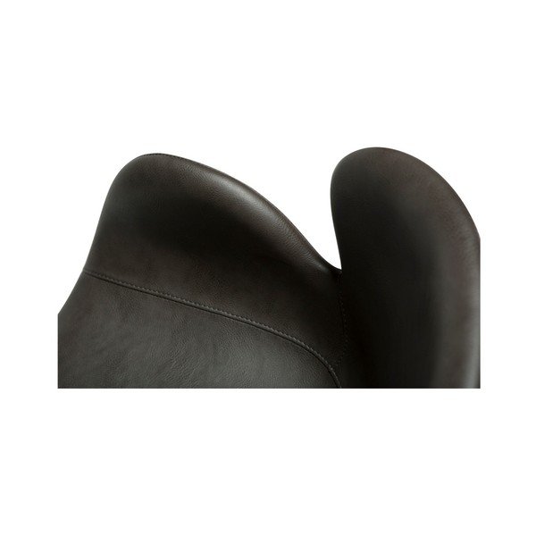 Szürke kárpitozott karfás étkezőfotel Gaia – DAN-FORM Denmark-image-3