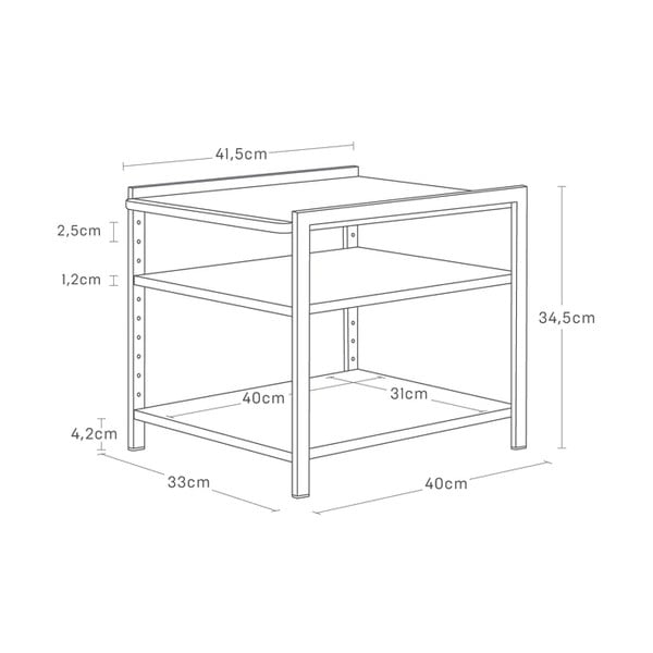 Fém kiegészítő polc Tower – YAMAZAKI-image-4