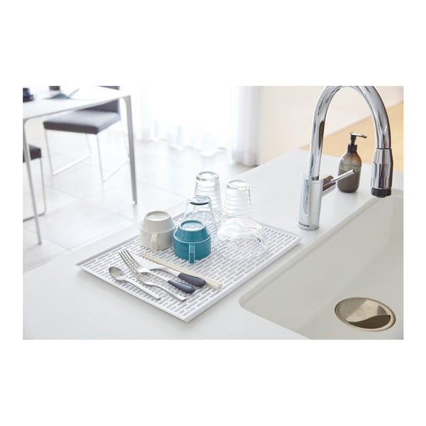 Tower fehér edénycsepegtető tálca - YAMAZAKI-image-1