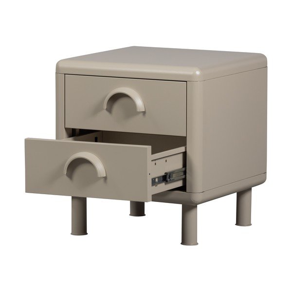 Bézs fém éjjeliszekrény Rune – WOOOD-image-2