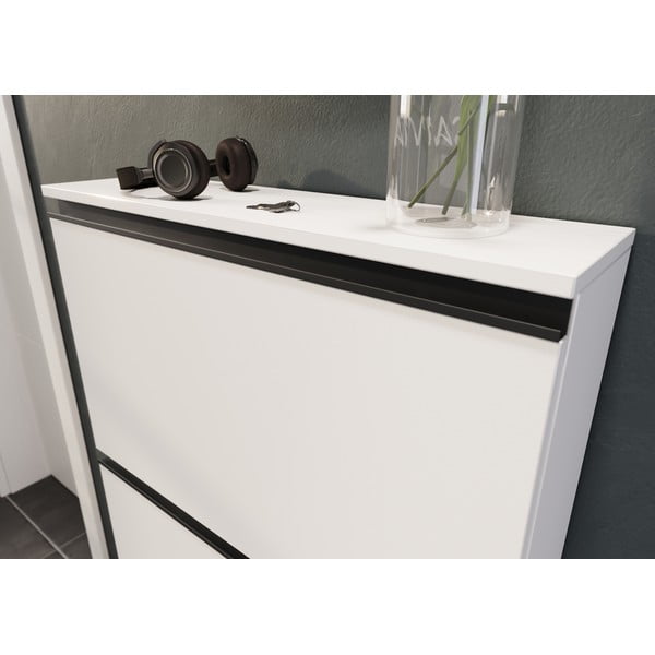 Fehér billenő ajtós cipőtartó Scarpa – Germania-image-3