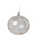Szürke függő karácsonyi fénydekoráció ø 18 cm Lina – Markslöjd