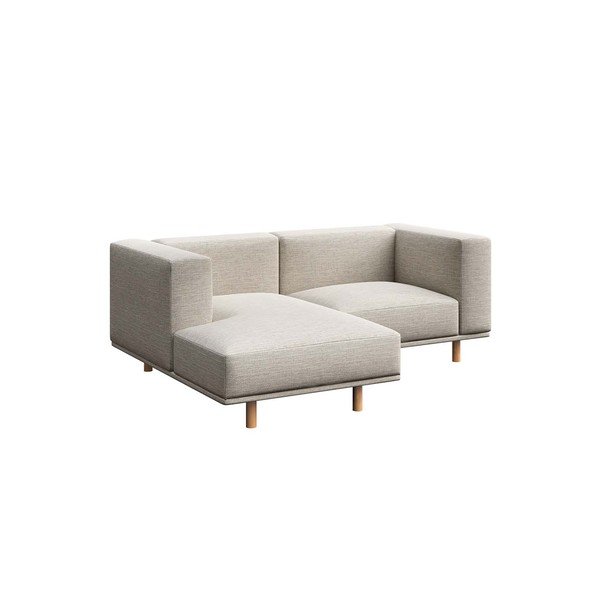 Világosszürke sarokkanapé (bal oldali) Kukumo – Ame Yens-image-2