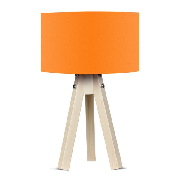 Naturel asztali lámpa narancssárga lámpabúrával - Kate Louise