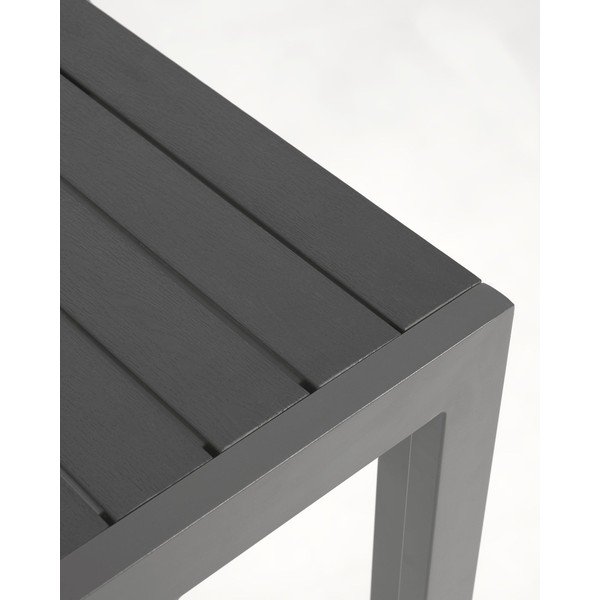 Sirley szürke alumínium kültéri asztal, 70 x 70 cm - Kave Home-image-3