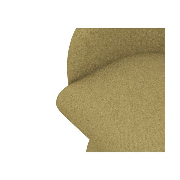 Mustársárga kárpitozott étkezőfotel Kanoa – Makamii-image-4