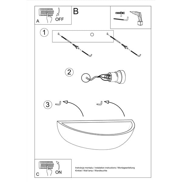 Arto kerámia falilámpa - Sollux-image-4