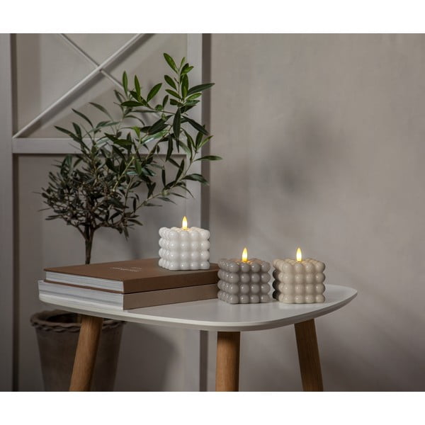 Flamme Dot fehér LED viaszgyertya, magasság 9,5 cm - Star Trading-image-4