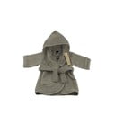 Szürke pamut gyerek fürdőköpeny 1-2 éves korig – Tiseco Home Studio