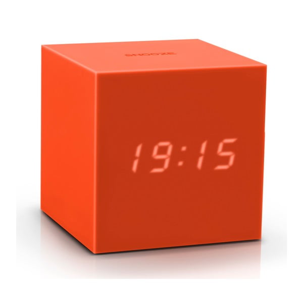 Gravitry Cube narancssárga LED ébresztőóra - Gingko